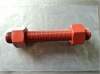 Stud bolt with heavy hex nuts